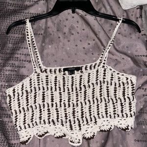 Forever 21 Crochet Knit Top